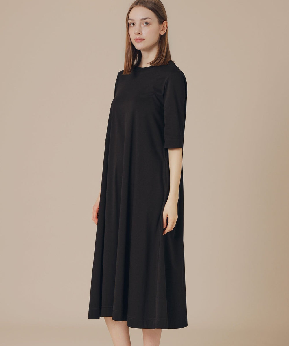 9/5まで　RUSHTON ラシュトン　メアリー　37cm 婦人画報掲載】ジオメトリックチェーンプリントワンピース