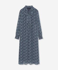 BIBURY FLOWER】バイカラーバイブリークレープワンピース(ワンピース