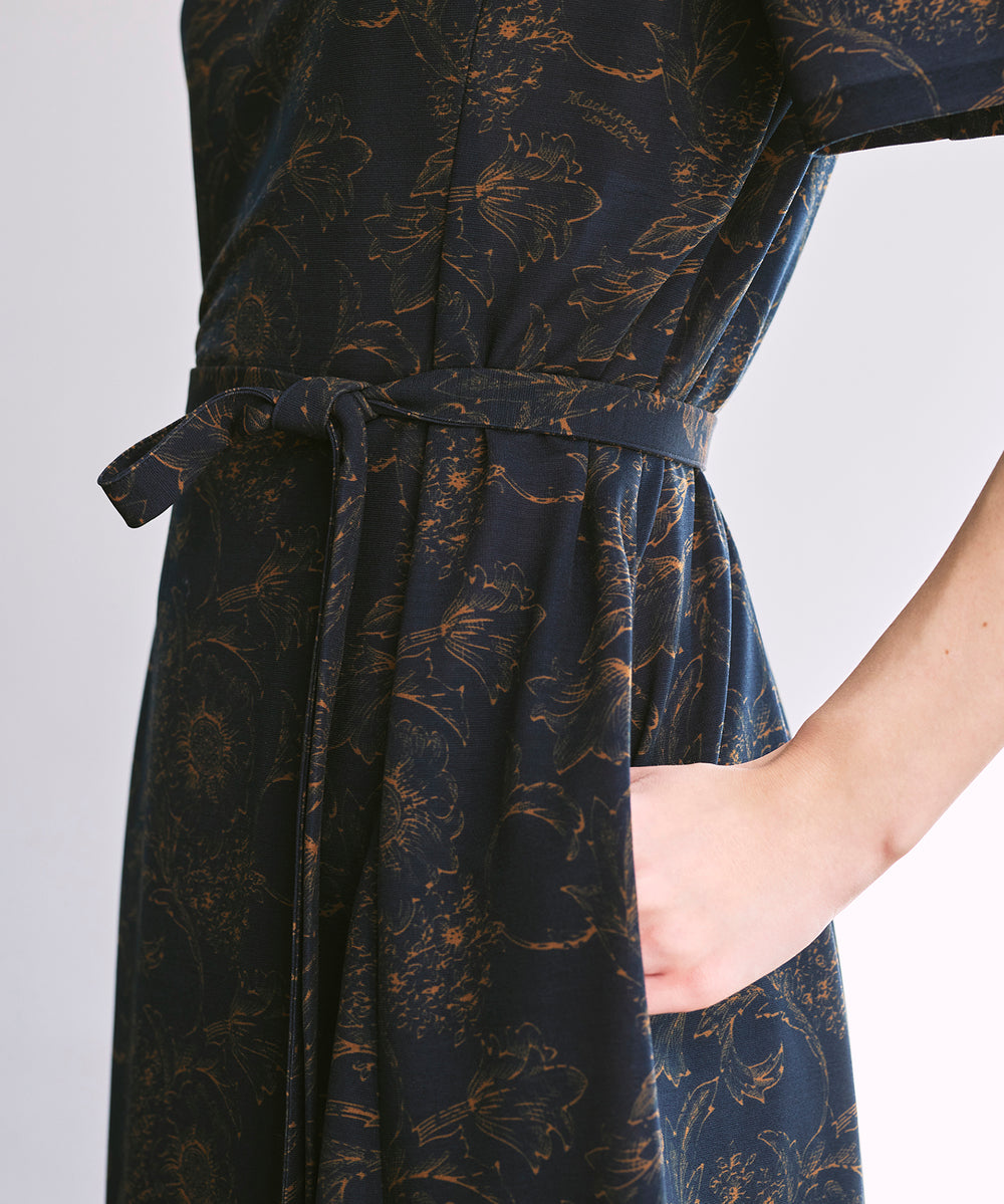 BIBURY FLOWER】ドローイングシャドーバイブリーワンピース(ワンピース