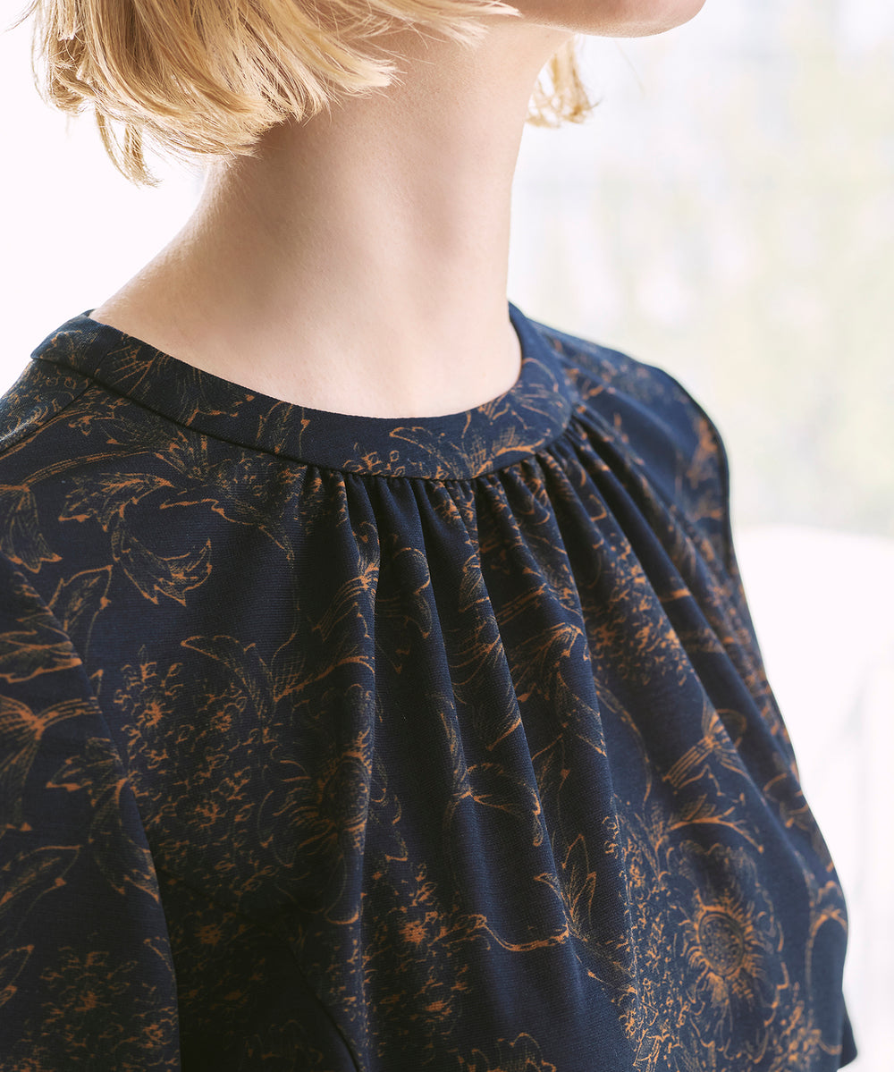 BIBURY FLOWER】ドローイングシャドーバイブリーワンピース(ワンピース