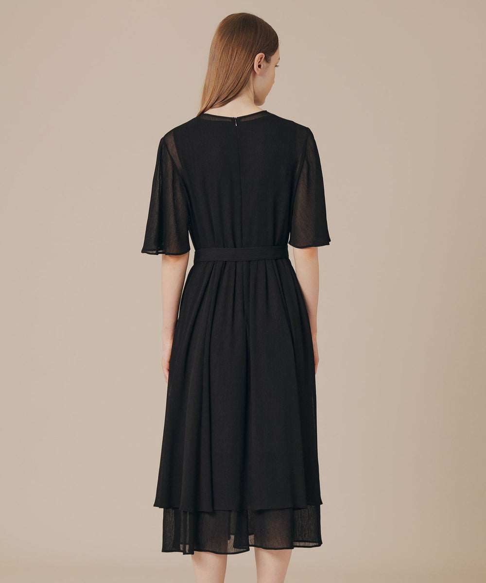 ポリエステルクレープワンピース(ワンピース)｜MACKINTOSH