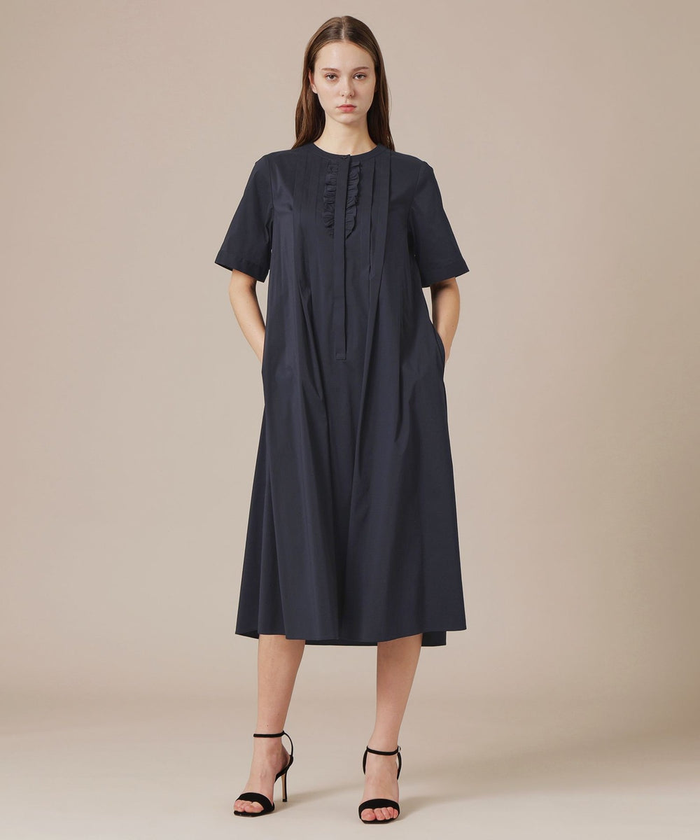 eclat5月号掲載】コットンナイロンストレッチワンピース(ワンピース