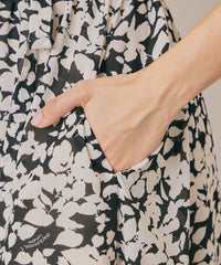 WEB・一部店舗限定】シルエットフラワーワンピース(ワンピース