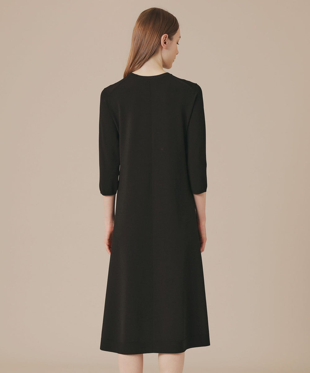 9/5まで　RUSHTON ラシュトン　メアリー　37cm スライトラスターストレッチワンピース(ワンピース)｜MACKINTOSH