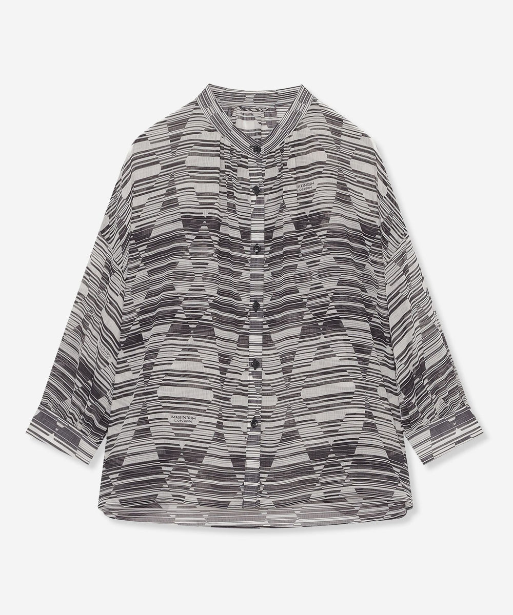 ダイヤボーダープリントブラウス(トップス)｜MACKINTOSH LONDON