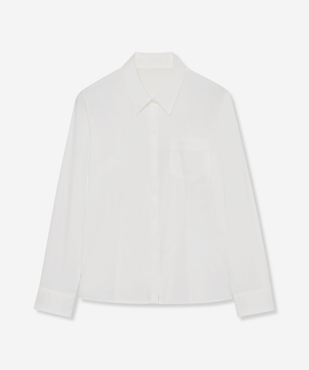 Mackintosh コットンナイロンストレッチパフスリーブ ブラウス シャツ ホワイト レディース マッキントッシュ【中古】6-0330M∞ MACKINTOSH LONDON（マッキントッシュ ロンドン） ブラウス シャツ