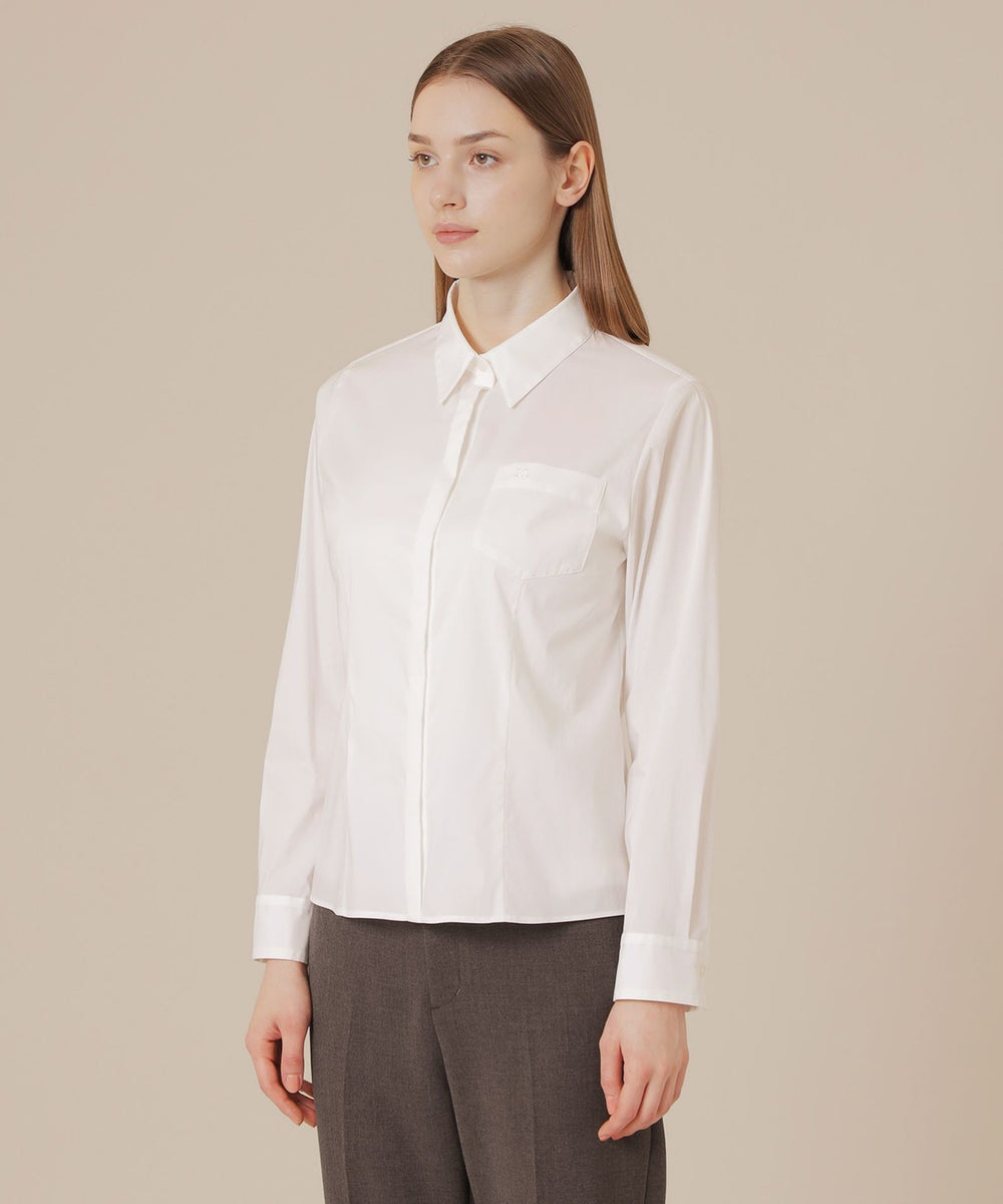 コットンナイロンストレッチブラウス(トップス)｜MACKINTOSH LONDON