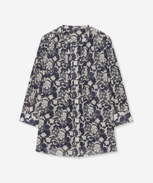 BIBURY FLOWER】シルエットバイブリーボイルブラウス(トップス