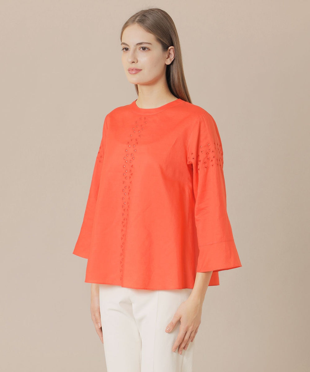 【未使用品】MACKINTOSH LONDON フレンチスリーブ ブラウス/38 セール】 ピンタックフレンチスリーブブラウス （シャツ