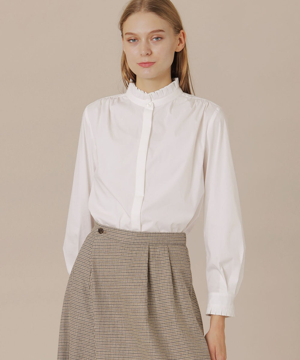 Precious12月号/婦人画報11月号掲載】ストレッチストライプブラウス