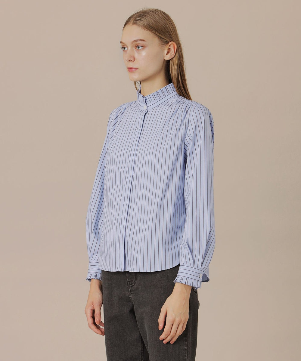 MAKINTOSH LONDON キュプラドビーストライプブラウス キュプラドビーストライプブラウス(トップス)｜MACKINTOSH