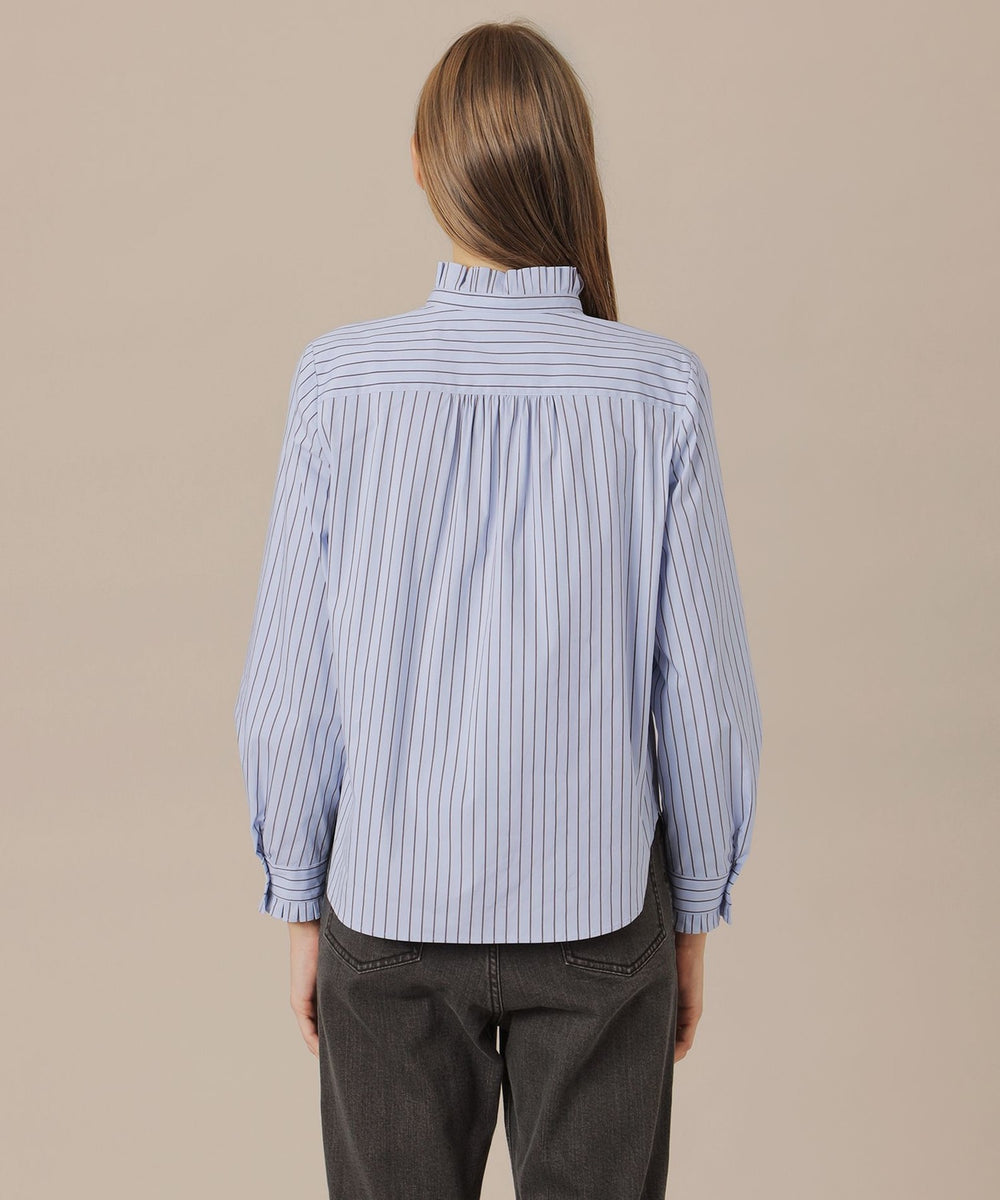 Precious12月号/婦人画報11月号掲載】ストレッチストライプブラウス