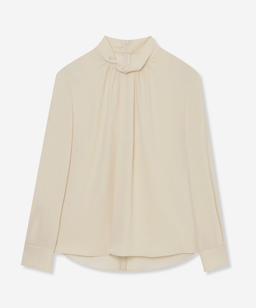 マッキントッシュロンドン　ブラウス　38サイズ 婦人画報11月号掲載】バックサテンジョーゼットブラウス(トップス