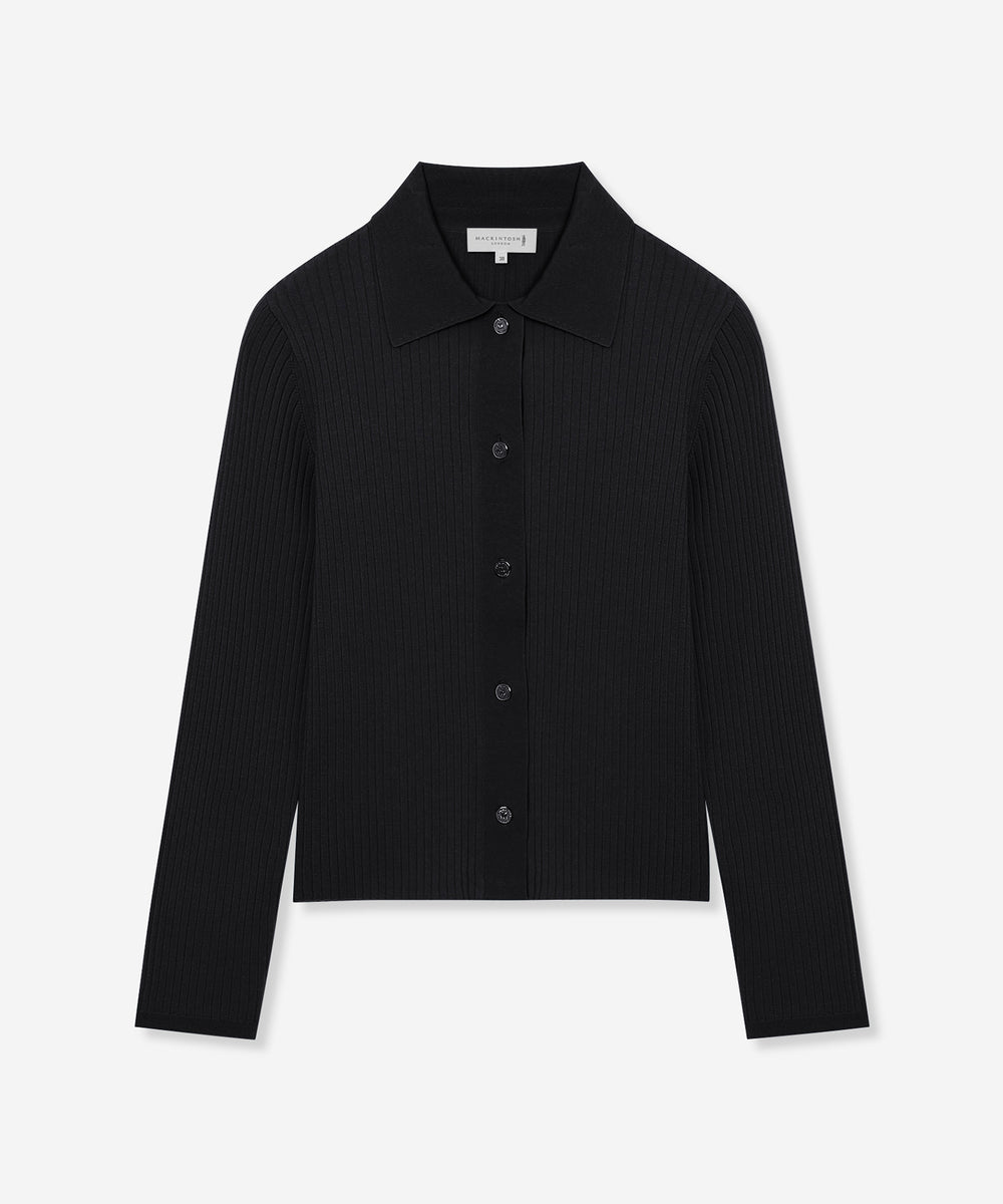 クリアーニット衿付きカーディガン(トップス)｜MACKINTOSH