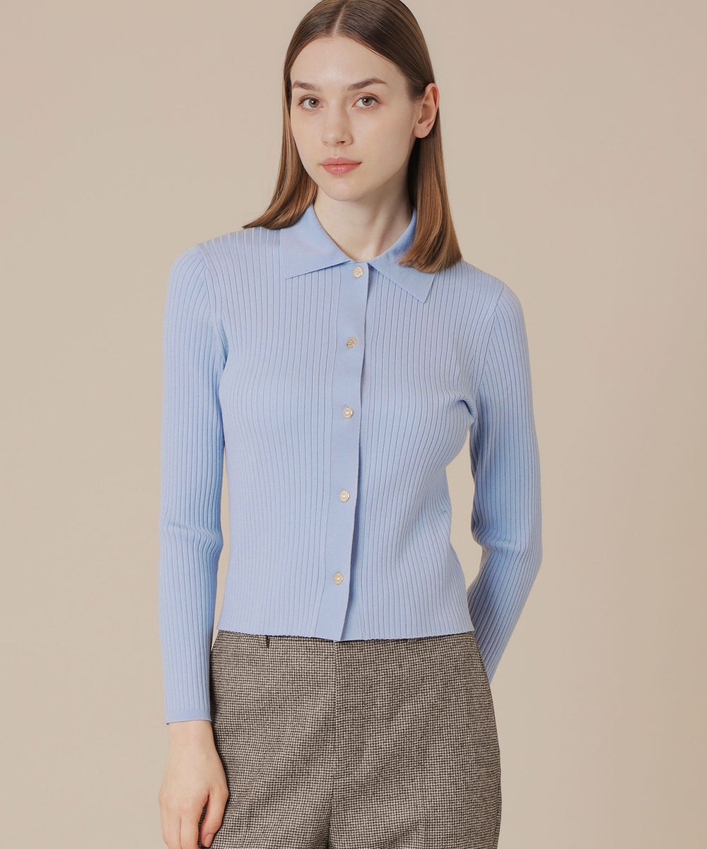 マッキントッシュロンドン⭐︎ リブニットカーディガン　ホワイト　M マッキントッシュ ロンドン MACKINTOSH LONDON 【WEB・一部店舗限定