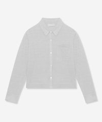 婦人画報4月号掲載】シャイニーリネンニットシャツ(トップス