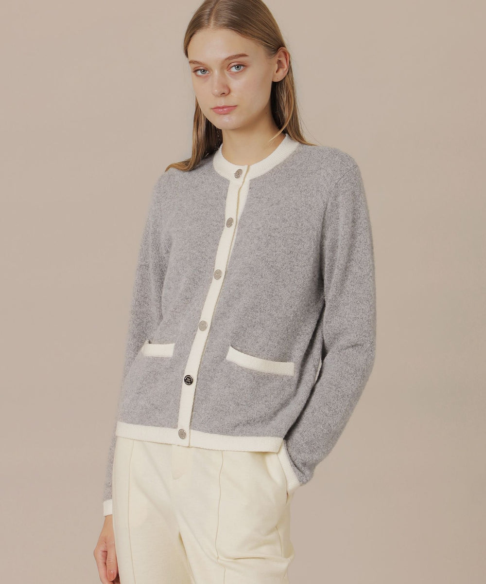 glamlips ニットカーディガン 透かし編みフリンジニットカーディガンsdpxyf2817 ベージュ