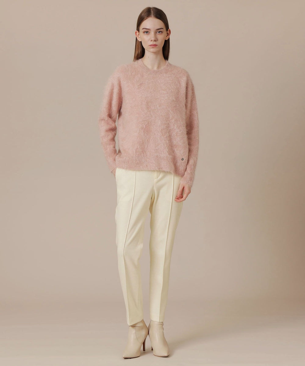 KOHSHIN SATOH コウシンサトウ カシミヤ モヘア混 長袖 ニット Precious12月号】ファーカシミヤニットプルオーバー(トップス