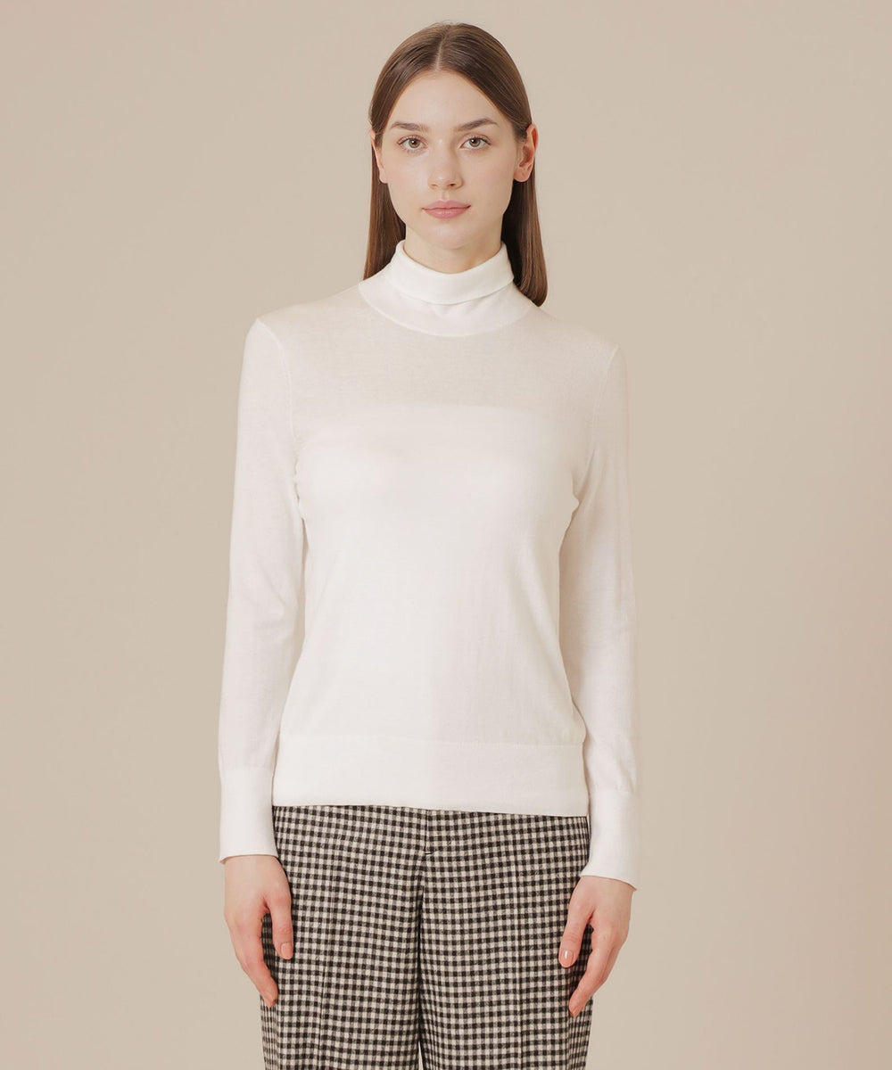 【美品】マッキントッシュ ロンドン タートルネック ニット イタリア製上質ウール ウールラメリブニットタートル(トップス)｜MACKINTOSH LONDON