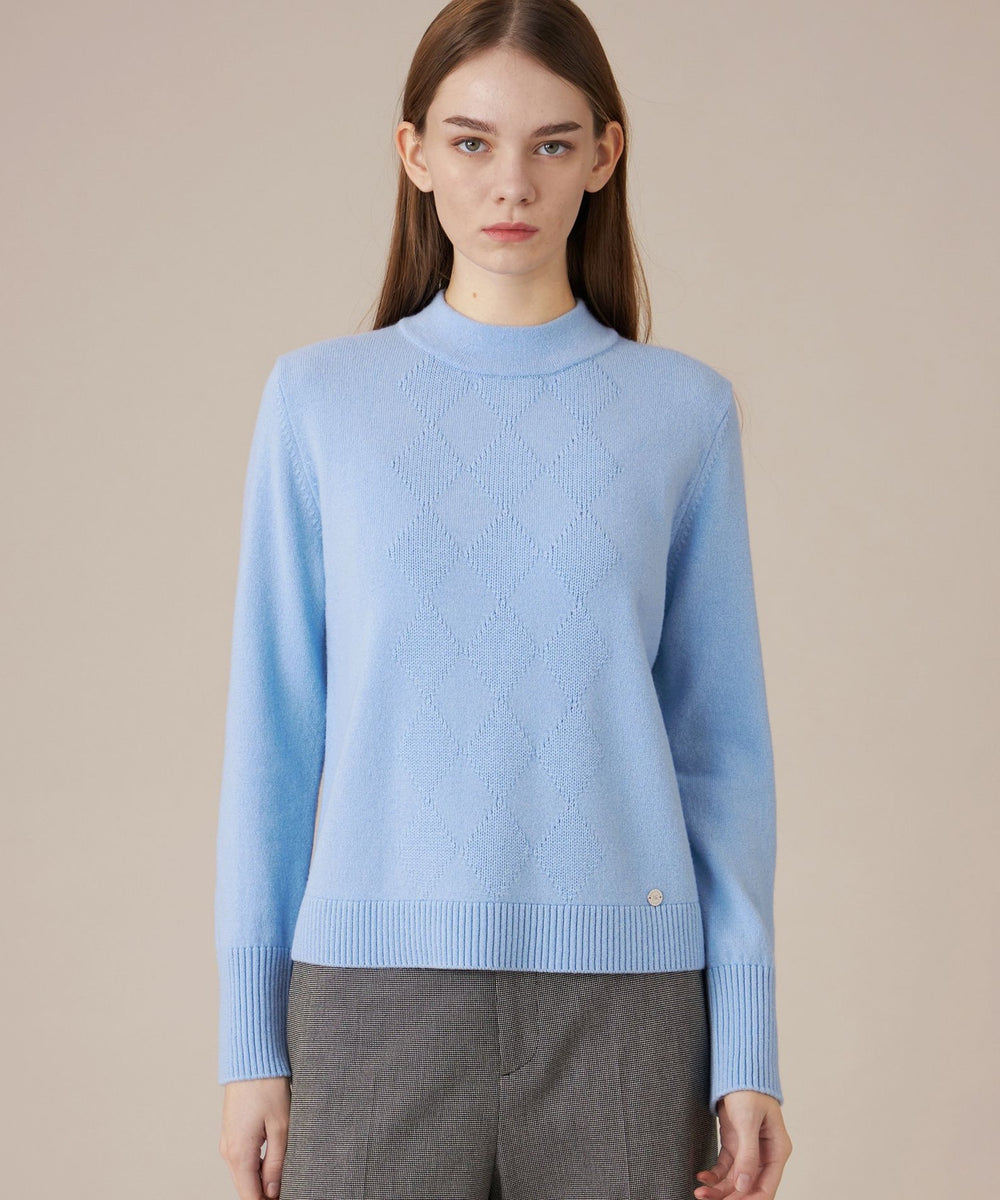 ウールカシミヤアーガイルニット(トップス)｜MACKINTOSH LONDON