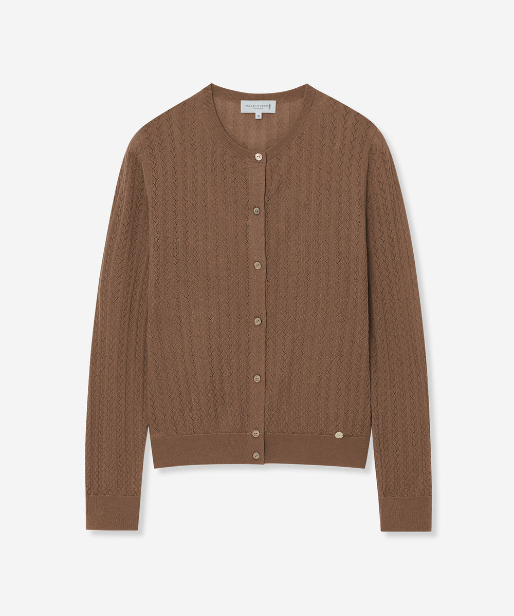 クリアニットレーシーカーディガン(トップス)｜MACKINTOSH LONDON