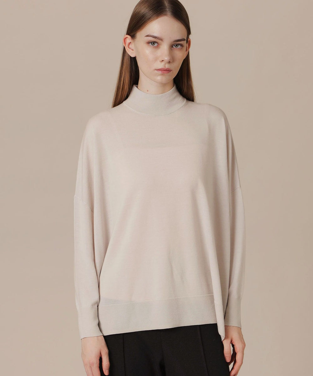 WEB・一部店舗限定】ウールハイネックニットプルオーバー(トップス