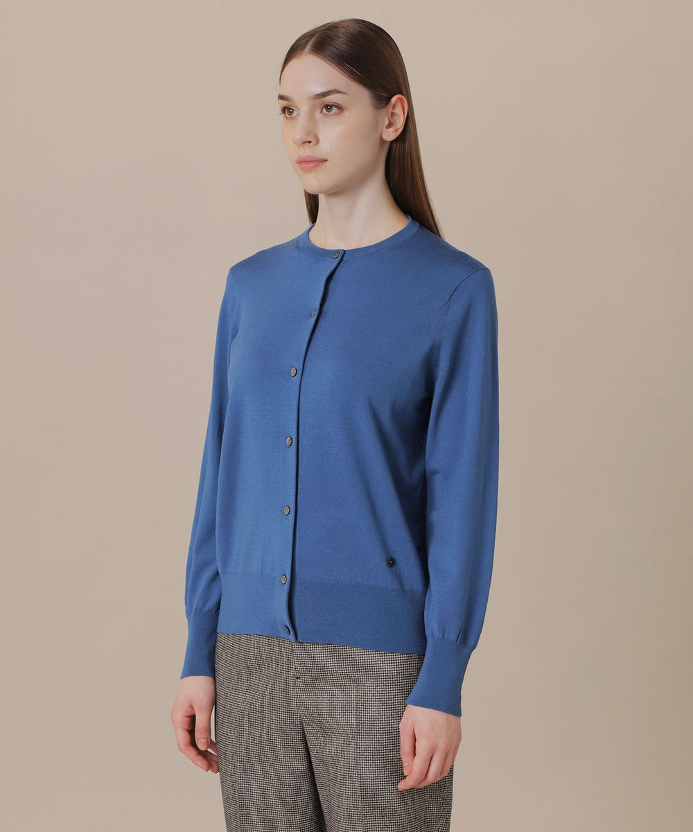 WEB・一部店舗限定】クリアニットプレーンカーディガン(トップス