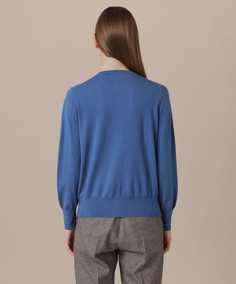 WEB・一部店舗限定】クリアニットプレーンカーディガン(トップス