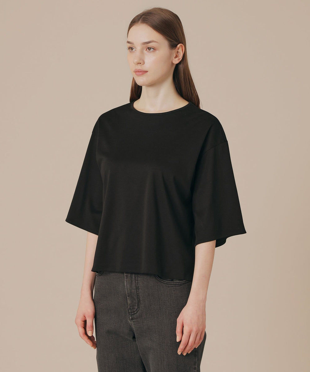 SUPER FINE LAB.】パウダーシュガーコットンTシャツ(トップス