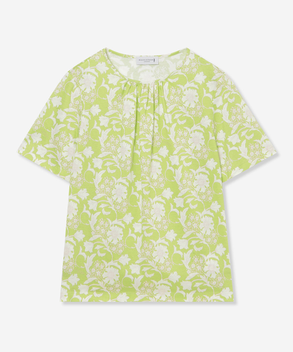 BIBURY FLOWER】バイブリーコットンTシャツ(トップス)｜MACKINTOSH