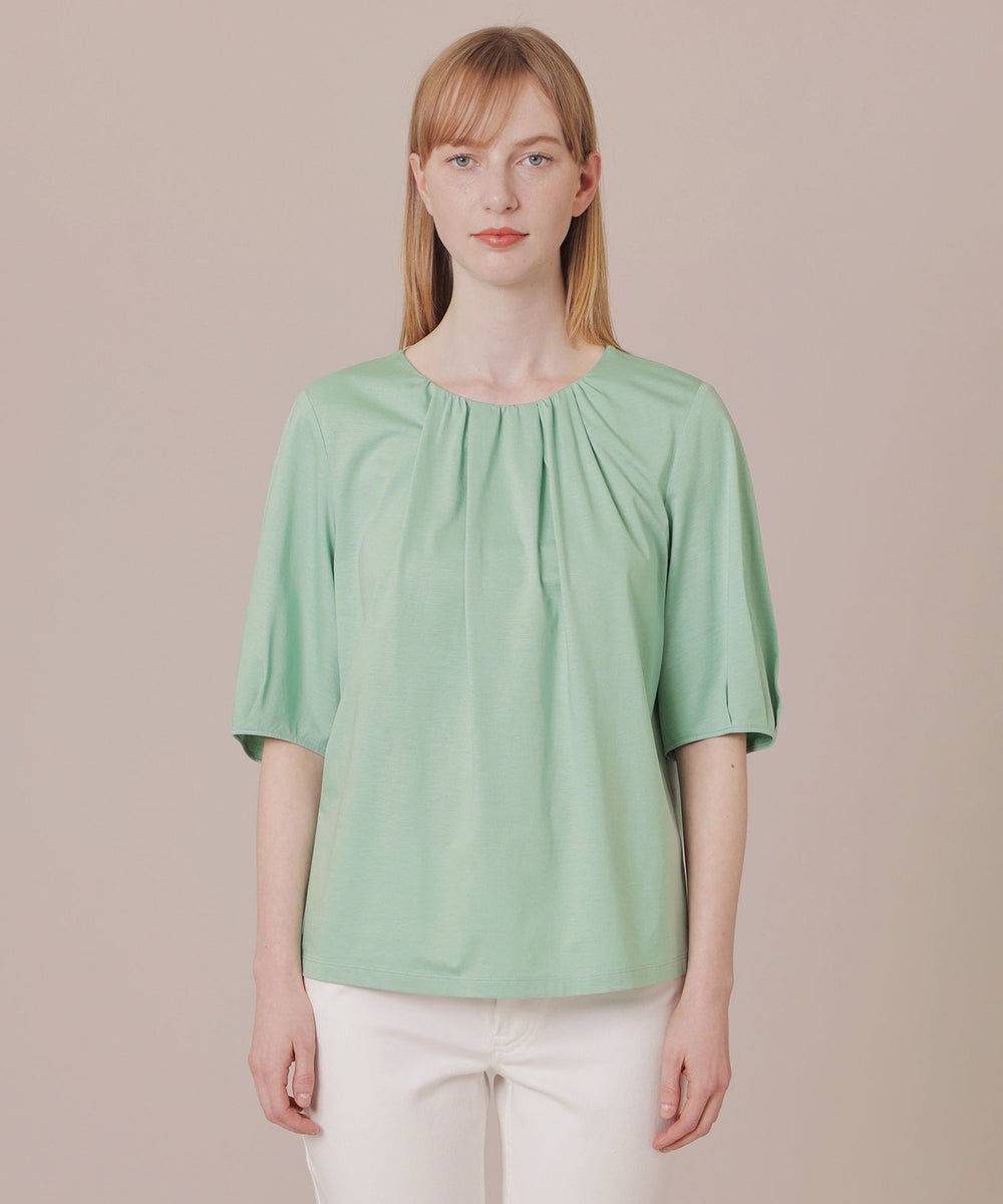ハイツイストコットンレーヨンギャザープルオーバー(トップス)|MACKINTOSH LONDON(マッキントッシュ ロンドン)のファッション ...