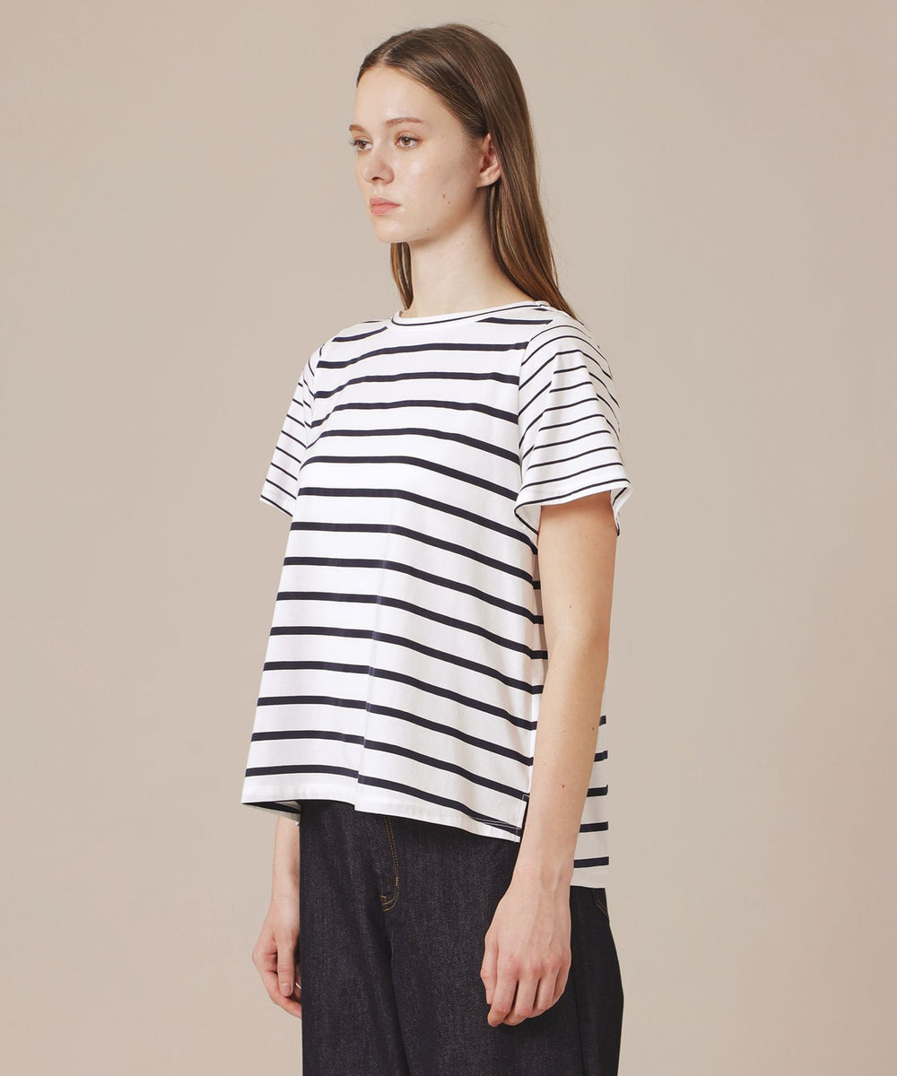 新品 MACKINTOSH LONDON 半袖カットソー コットン ボーダー柄 eclat5月号掲載】ボーダーミックスTシャツ(トップス)｜MACKINTOSH