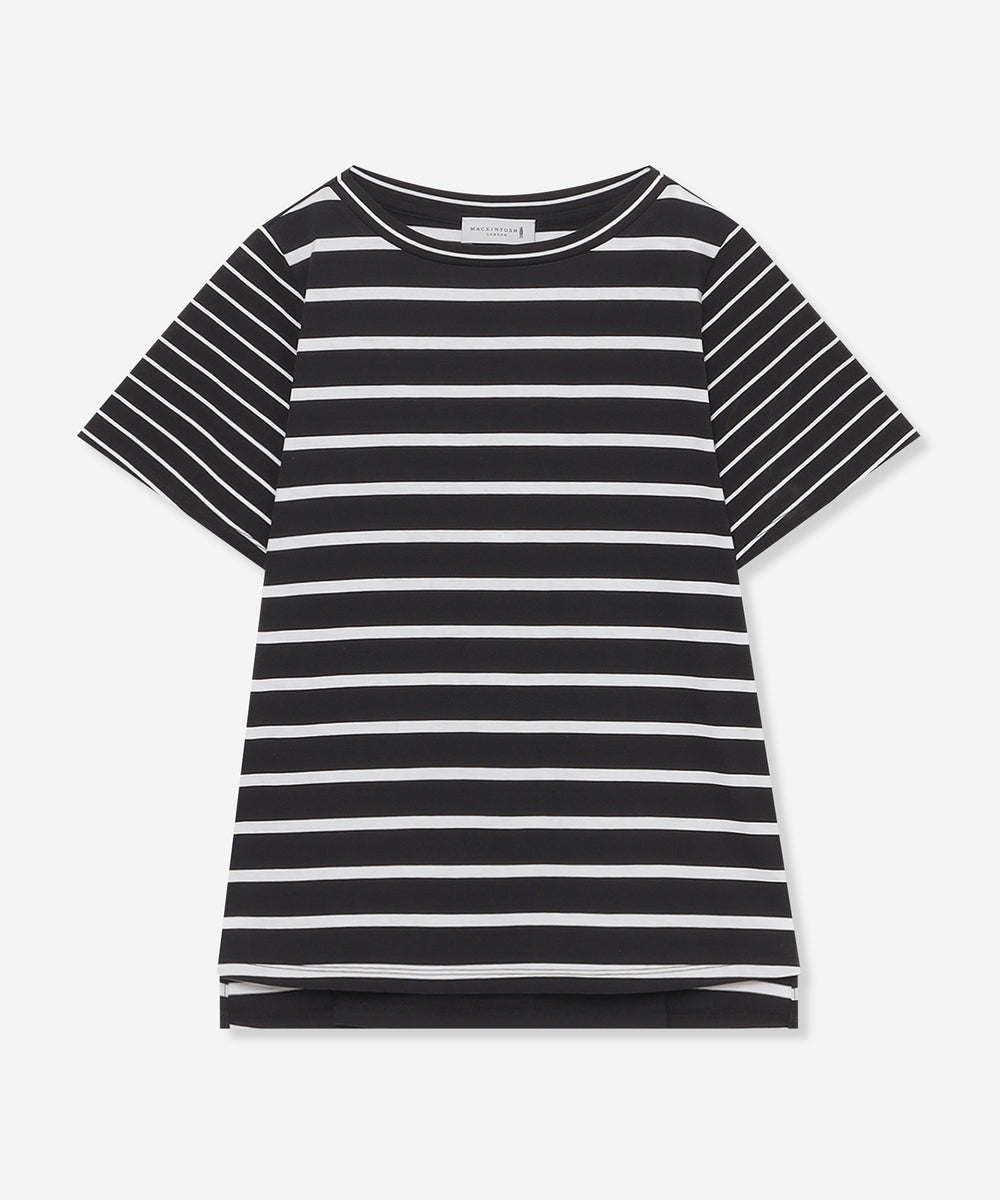 新品 MACKINTOSH LONDON 半袖カットソー コットン ボーダー柄 eclat5月号掲載】ボーダーミックスTシャツ(トップス)｜MACKINTOSH
