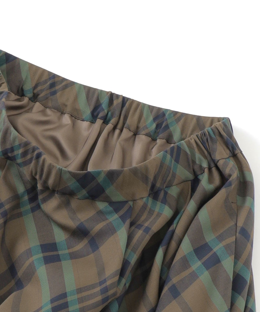 ファインキュプラポリエステルチェックスカート(スカート)｜MACKINTOSH