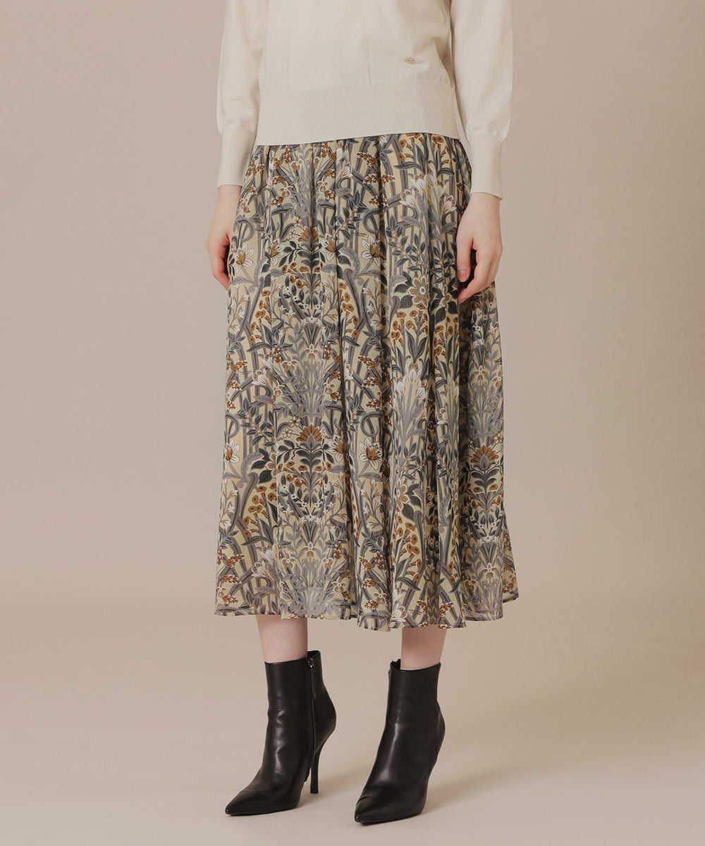 新品未使用MACKINTOSH LONDON ボタニカル ドレス定価75900円 L】ファインウールホールガーメントニットワンピース(ワンピース