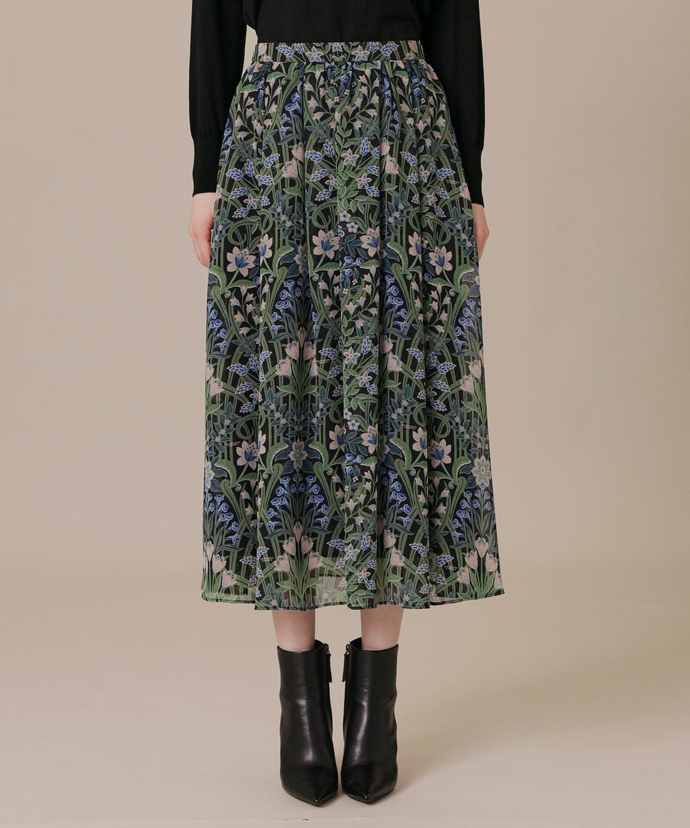 ボタニカルウォールプリントスカート(スカート)｜MACKINTOSH