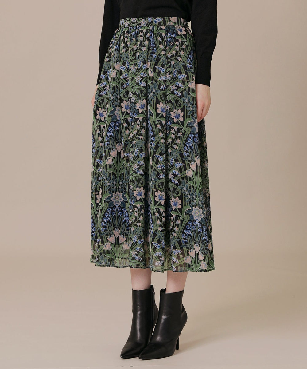 新品未使用MACKINTOSH LONDON ボタニカル ドレス定価75900円 セール】 ロンバスプリントワンピース （ロング・マキシ丈