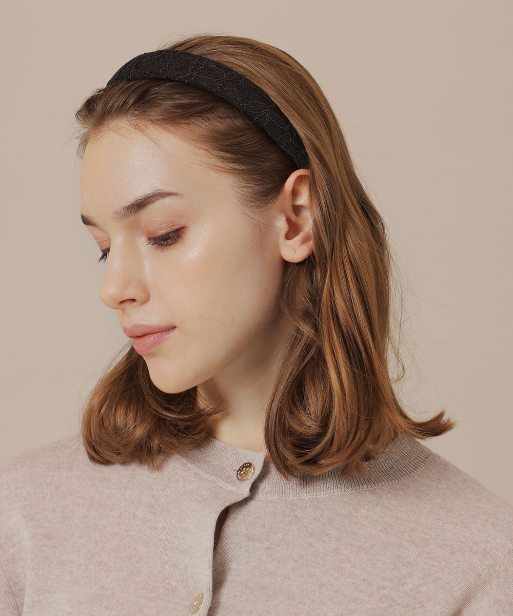 婦人画報11月号掲載】【ALEXANDRE DE PARIS】レースカチューシャ(小物