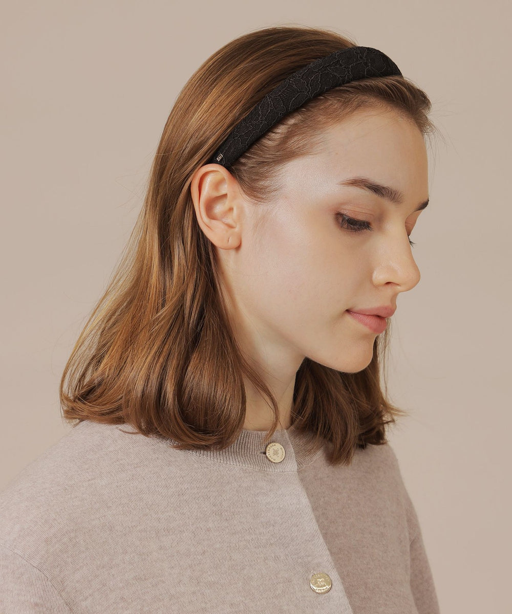 婦人画報11月号掲載】【ALEXANDRE DE PARIS】レースカチューシャ(小物