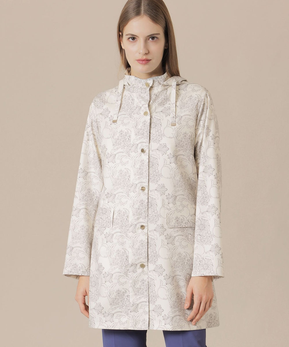 L】【BIBURY FLOWER】バイブリーレインタフタコート(コート