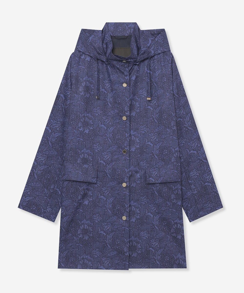 L】【BIBURY FLOWER】バイブリーレインタフタコート(コート