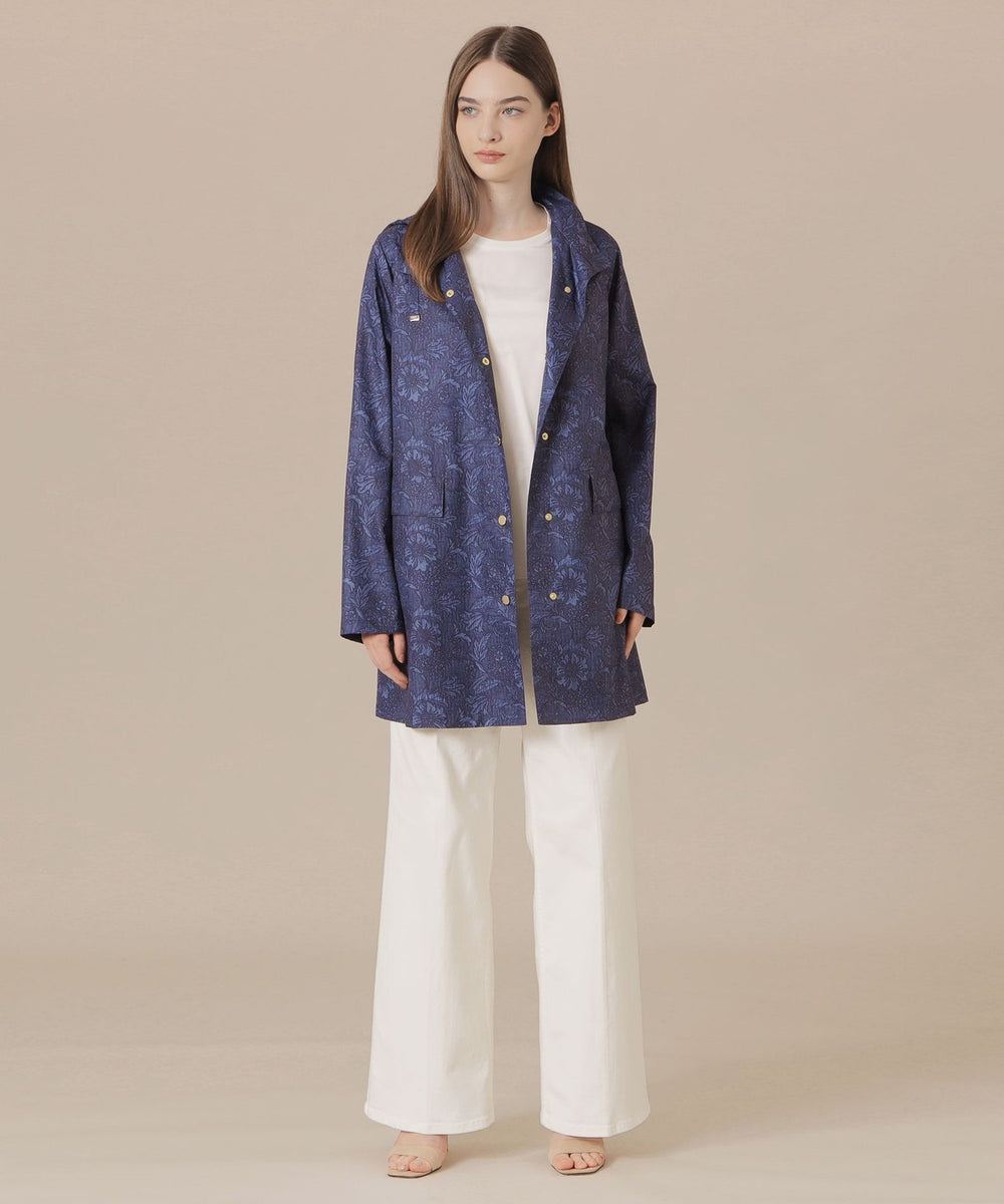 L】【BIBURY FLOWER】バイブリーレインタフタコート(コート