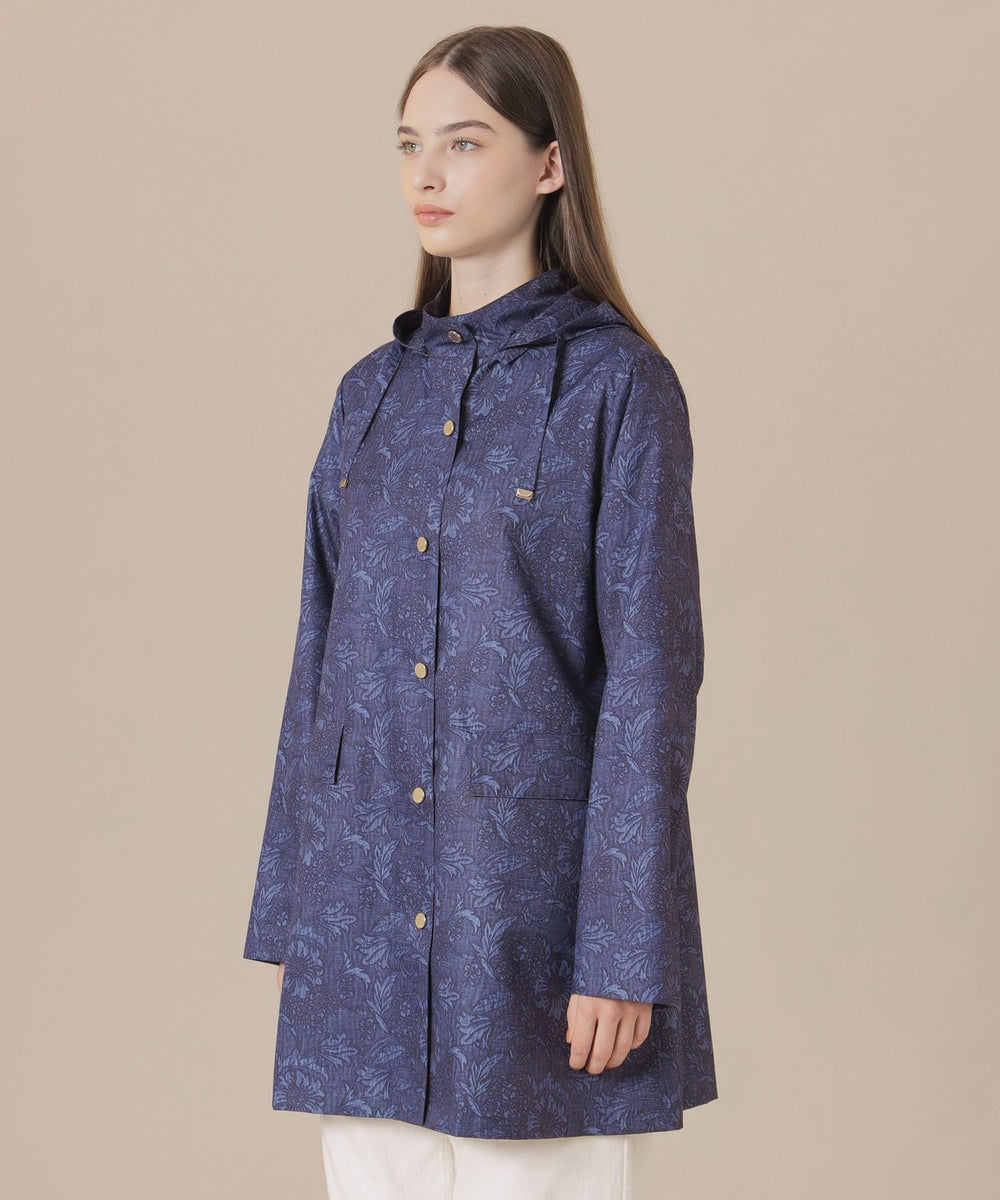 L】【BIBURY FLOWER】バイブリーレインタフタコート(コート