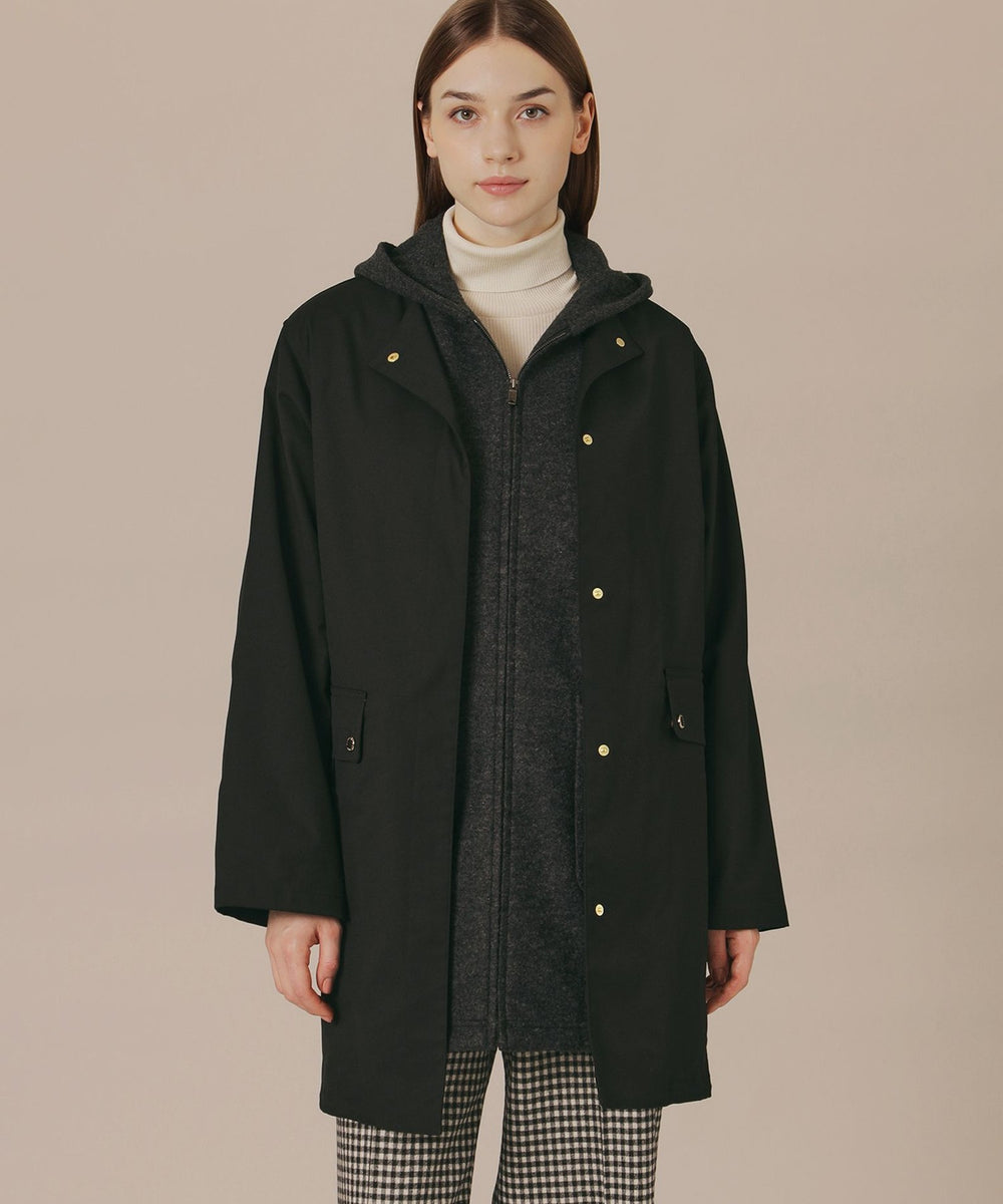 MACKINTOSH LONDON ウールフード付コート　レディース　13号 L】【ROSLEY／ロズリー】ファインウールメルトンフーデット