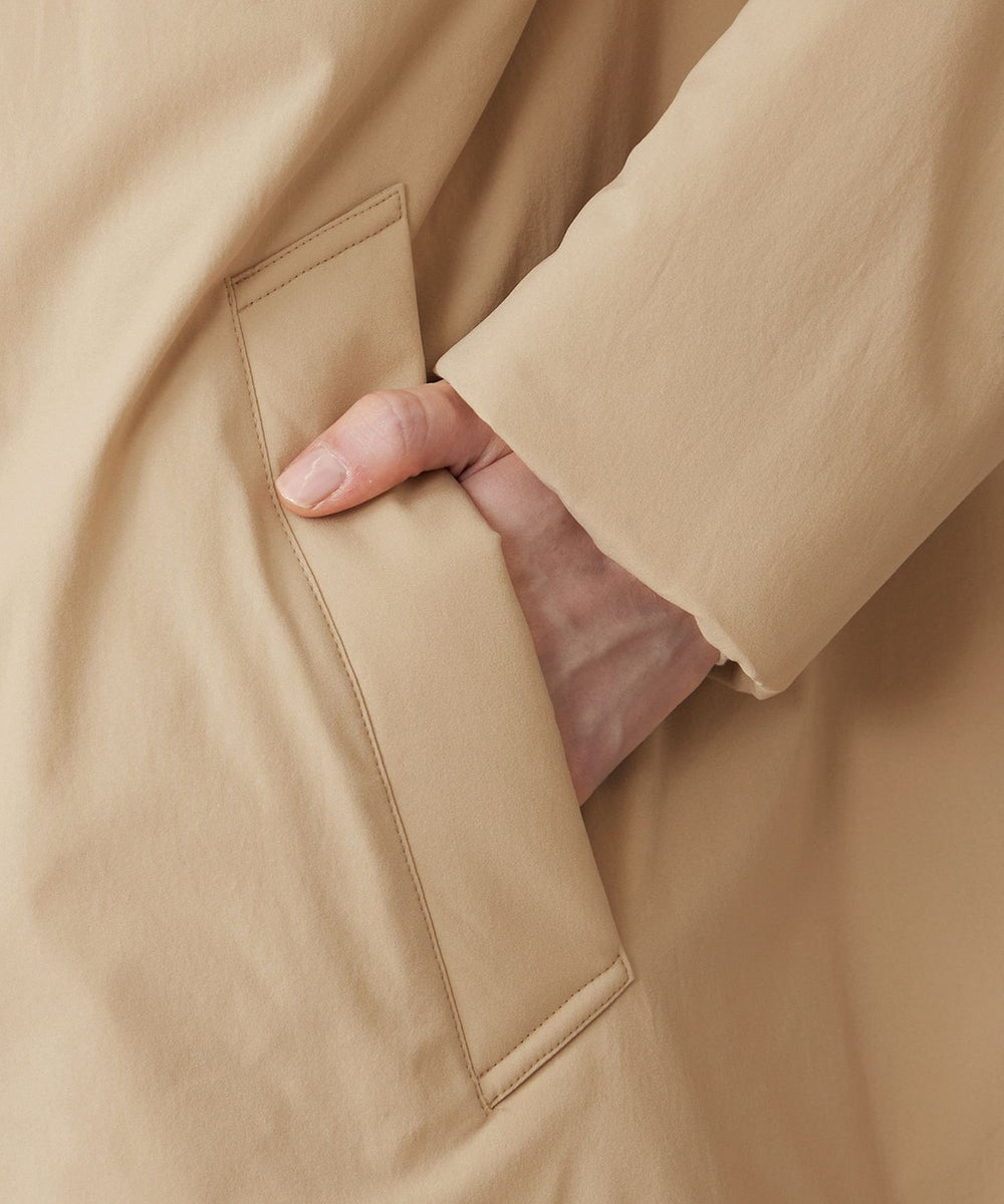 L】【BANTON/バントン】ウールパディングタフタコート(コート