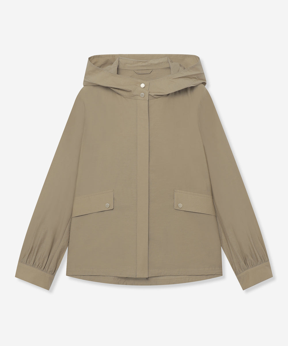 L】【WEB・一部店舗限定】シルケットタフタショートコート(コート