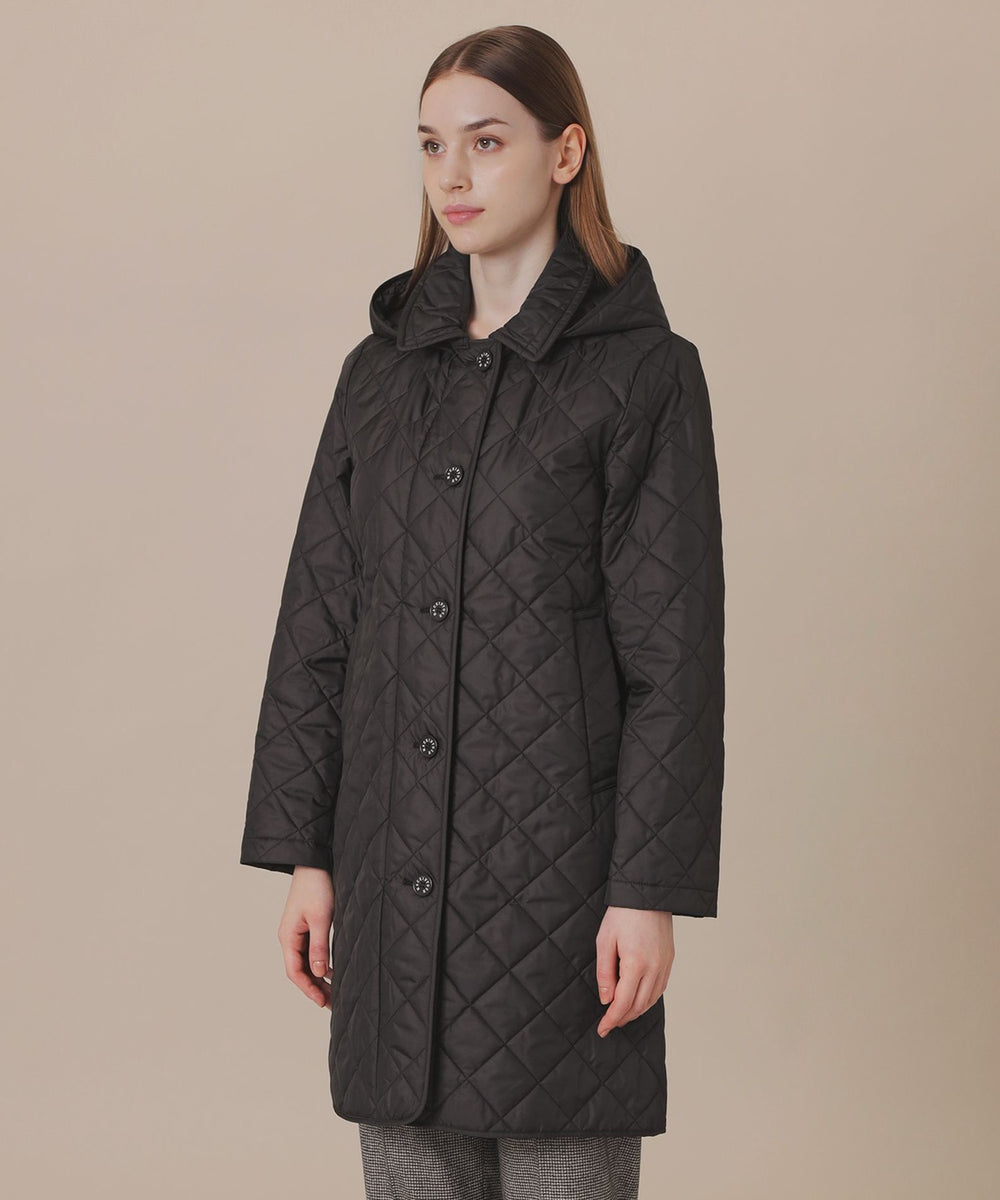 L】キルティングタフタフーデットコート(コート)｜MACKINTOSH LONDON