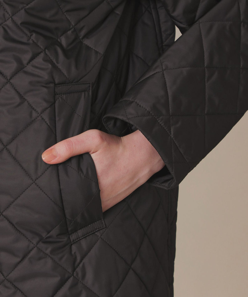 L】キルティングタフタフーデットコート(コート)｜MACKINTOSH LONDON
