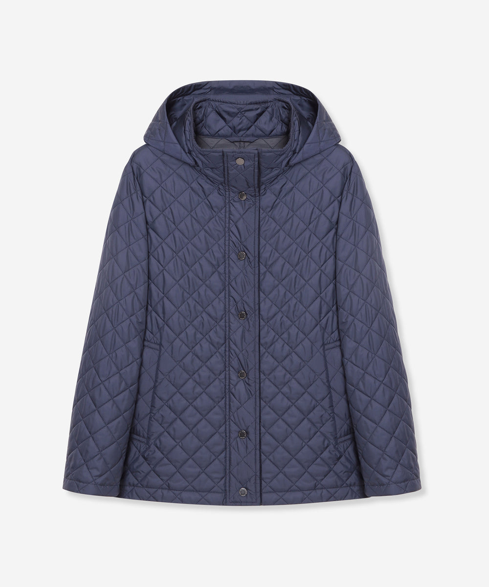 L】キルティングタフタフーデットショートコート(コート)｜MACKINTOSH