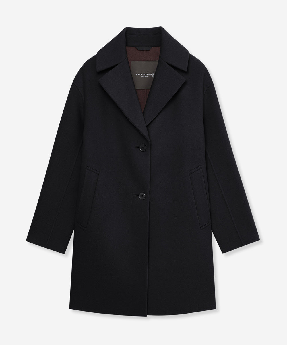 マッキントッシュロンドン デュリス ウールツイードコート ブラック サイズ38 マッキントッシュロンドン デュリス ウールツイードコート ブラック
